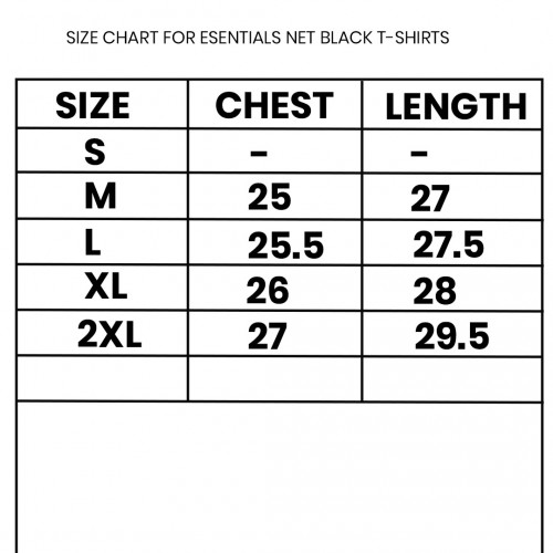Essentials Net Black T-Shirt